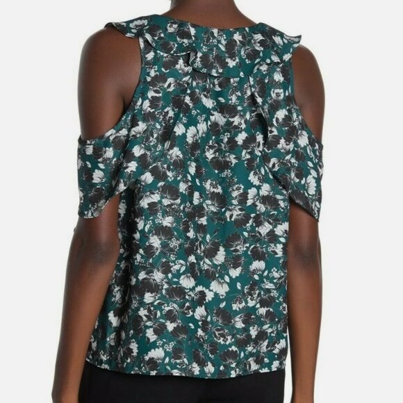Parker Everglade Phlox Green Floral Blouse (NWT) - Picture 2 of 9